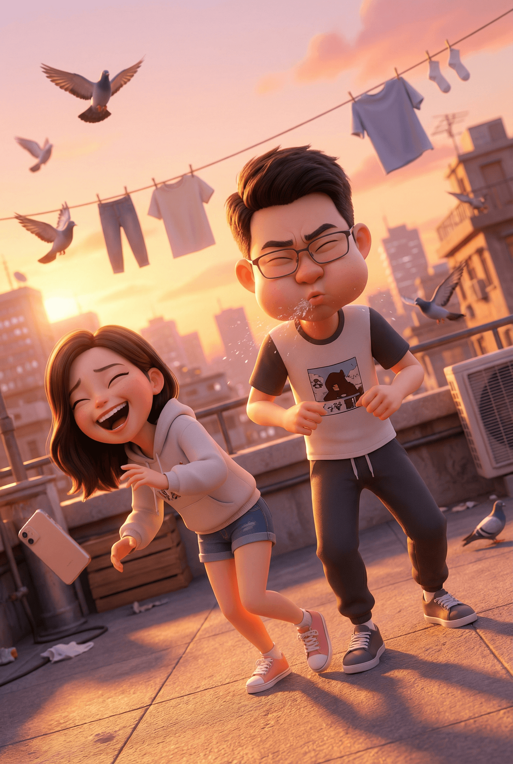 Ultra HD 4K Pixar-style 3D portrait based on the u